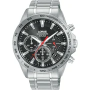Lorus RZ501AX9 Mens Watch Sports Solar Chronograph 43mm 10ATM 