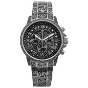 Louis XVI LXVI1722 Mens Watch Palais Royale Inked Diamond Chronograph 43mm 10ATM 