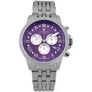 Louis XVI LXVI3624 Mens Watch Aramis Frosted 2.0 Diamond Chronograph 43mm 5ATM 