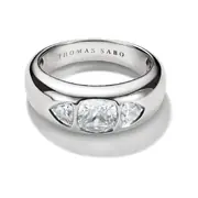 Thomas Sabo TR2525-051-14-56 Ring with faceted white zirconia stones Silver Ladies