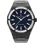 Paul Rich PR-46704 Mens Watch Moissanite Frosted Star Dust II Black 43mm 5ATM 