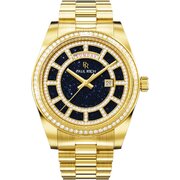 Paul Rich PR-47461 Mens Watch Crown Legacy Gold Aventurine Blue 40mm 5ATM
