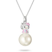 Thomas Sabo KE2391-M06-7-L50V Necklace Hello Kitty with Pearl for Women, Adjustable