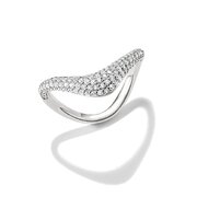 Thomas Sabo TR2546-051-14-54 Wave-Shaped Ring with White Cubic Zirconia for Women