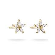 Thomas Sabo H2376-M01-14 Flower Stud Earrings Gold-Plated Women