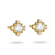 Thomas Sabo H2311-M01-14 Stud Earrings with White Cubic Zirconia Gold-Plated Women