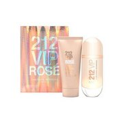 Carolina Herrera 212 VIP Rose Set cadou, Apă de parfum 80ml + Lapte de corp 100ml (Travel Set)