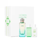 Set cadou Hermes Un Jardin Sur Le Nil, apa de toaleta 100ml + lotiune de corp 40ml + gel de dus 40ml
