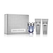 Set cadou Paco Rabanne Invictus, apa de toaleta 100ml + aftershave 100ml + gel de dus 100ml
