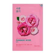 O mască de pânză de înmuiere cu trandafiri de trandafiri Damasc (foaie de mască de esență pură) 20 ml