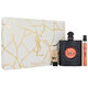 Yves Saint Laurent Opium Black Set cadou, Apă de parfum 90ml + Apă de parfum 10ml + Lipstick 1.3ml