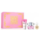 Set cadou Versace Bright Crystal, apa de toaleta 90ml + lotiune de corp 100ml + breloc