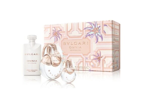 Bvlgari omnia crystalline darčeková sada, toaletná voda 100ml + toaletná voda 15ml + telové mlieko 75ml - Bvlgari Omnia Crystalline sada 100+758+15