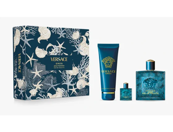 Versace Eros Darčeková sada, Parfumovaná voda 100ml + Parfumovaná voda 5ml + Sprchový gél 150ml Versace eros darčeková sada, parfumovaná voda 100ml + parfumovaná voda 5ml + sprchový gél 150ml - Versace Eros Darčeková sada, Parfumovaná voda 100ml + Parfumovaná voda 5ml + Sprchový gél 150ml