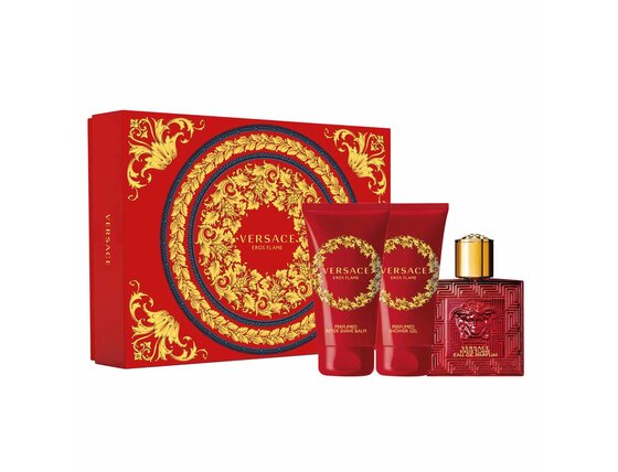 Versace eros flame darčeková sada, parfémovaná voda 50ml + sprchový gel 50ml + balzám po holení 50ml - Versace Eros Flame Darčeková sada, parfémovaná voda 50ml + sprchový gel 50ml + balzám po holení 50ml